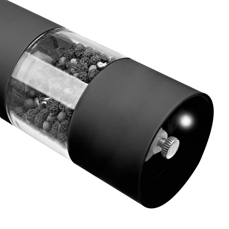 Moara electrica de piper Abs Moara de sare Macinata de piper Macinata de piper negru multifunctionala poate fi incarcata cu condimente solide