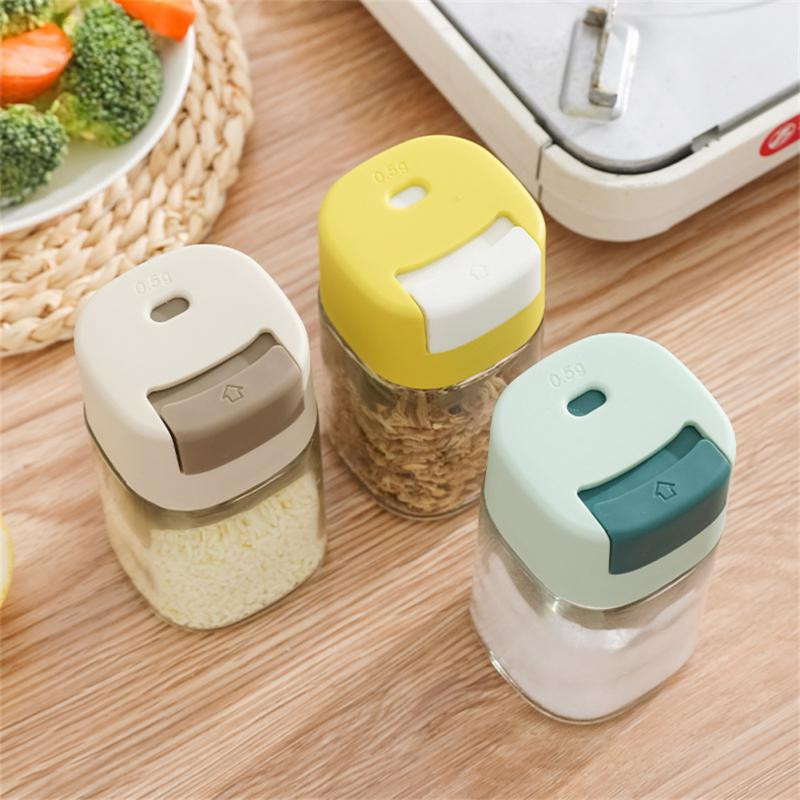 Dozator de condimente cantitativ de 5 g de sare, dozator de condimente, sticla de sare de bucătărie, piper, chimen, pudră, borcan, unelte de gătit pentru grătar