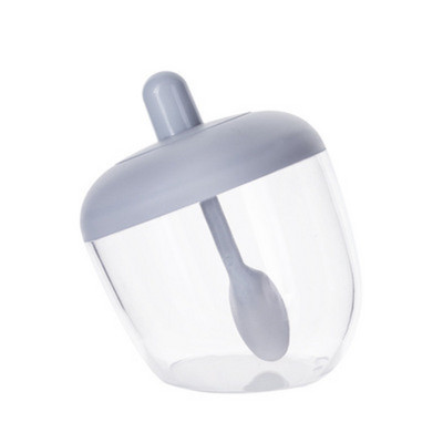 Prozirne kreativne japanske kuhinjske okrugle posude za začine sa žlicom otporne na vlagu i prašinu