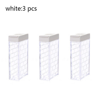 Átlátszó fűszertartó készlet Só-bors fűszeres üveg Színes fedél Konyhai fűszerkeverék tároló tartály Fűszertartó