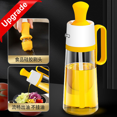 Perie pentru sticlă de ulei Recipient de sticlă din silicon Bucătărie Pompă pentru ulei de măsline Oală Spray pentru oțet Dispenser de vase de gătit pentru grătar Instrument pentru condimente de gătit
