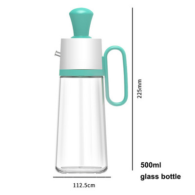 Perie pentru sticlă de ulei Recipient de sticlă din silicon Bucătărie Pompă pentru ulei de măsline Oală Spray pentru oțet Dispenser de vase de gătit pentru grătar Instrument pentru condimente de gătit