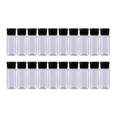 20vnt./rinkinys 100ml indeliai prieskoniams Druskos pipirų plaktuvų rinkinys prieskoniams Stiklainis skardinė Prieskonių butelis BBQ Pagardai Virtuvės reikmenys