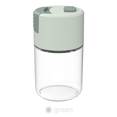 Saliner cantitativ Tip împingere Sticla de control a sării Instrument pentru borcan de condimente Recipient pentru condimente Piper Limită de sticlă Saliera 5g