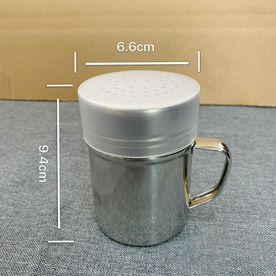 Instrument de bucătărie cu mâner Agitator Piper Zahăr Sare Dozator din oțel inoxidabil Pulbere de grătar Sticle de dragă