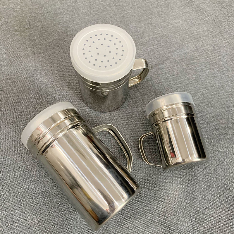 Instrument de bucătărie cu mâner Agitator Piper Zahăr Sare Dozator din oțel inoxidabil Pulbere de grătar Sticle de dragă