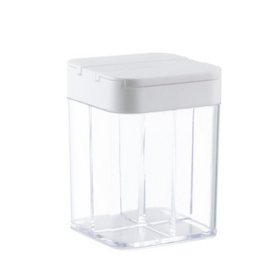 Fűszerdoboz Konyhai kellékek Cukor Só Bors Palack Köménypor Tartály Több rekeszes Fűszertároló Üvegek Eszközök GY