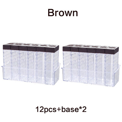 set cutie de condimente de bucătărie de uz casnic borcan sare transparentă piper pulverizator de condimente container de depozitare pentru condimente de bucătărie rezervor de sticlă de chimen