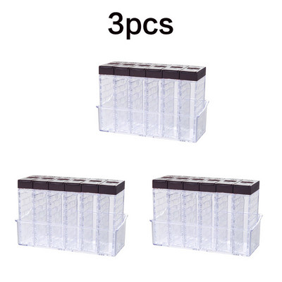 set cutie de condimente de bucătărie de uz casnic borcan sare transparentă piper pulverizator de condimente container de depozitare pentru condimente de bucătărie rezervor de sticlă de chimen