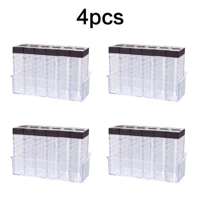 set cutie de condimente de bucătărie de uz casnic borcan sare transparentă piper pulverizator de condimente container de depozitare pentru condimente de bucătărie rezervor de sticlă de chimen