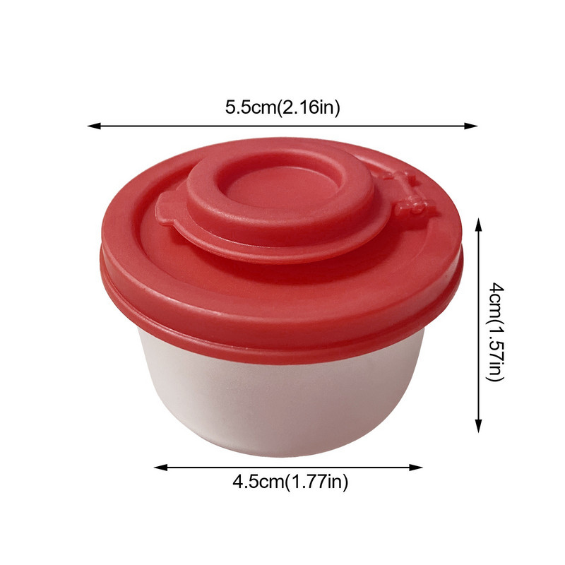 Borcan de condimente de călătorie din plastic Agitatoare de piper rezistent la umiditate Mini saliner Go Camping Picnic în aer liber Cutii de prânz de bucătărie