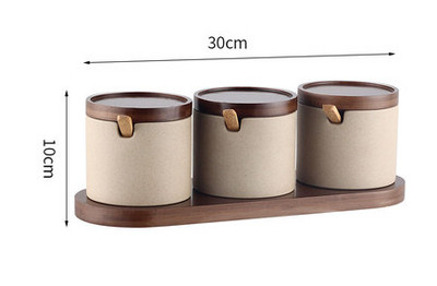 500 ml Sticla de ulei în stil japonez Rezervor de condiment de ceramică de uz casnic Borcan de condiment cu capac Borcan de sare Ulei de măsline Accesorii de bucătărie