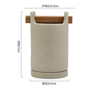 500 ml Sticla de ulei în stil japonez Rezervor de condiment de ceramică de uz casnic Borcan de condiment cu capac Borcan de sare Ulei de măsline Accesorii de bucătărie