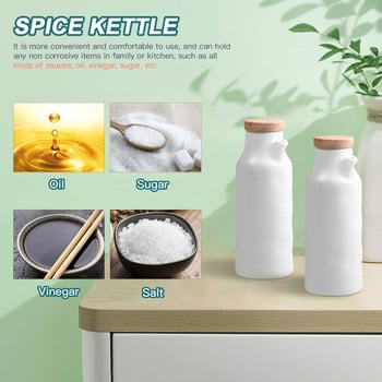 400ml Ceramics Dispenser Ελαιόλαδο/Σάλτσα σόγιας/Ξίδι Cruet Bottle Liquid Condiment Dispenser για μαγείρεμα στην κουζίνα