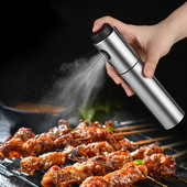 Virtuvės aliejaus purkštuvas 100 ml nerūdijančio plieno aliejaus purškiamas buteliukas acto alyvuogių aliejaus dozatorius kepsninės kepsninės įrankiai aliejaus purkštuvas gaminimui