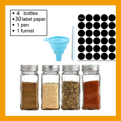 Üveg Fűszertartó készlet Fűszerdoboz Fedő Fűszeredény Fűszeres Üveg Konyhai Kellékek és Anyagok Sócella Kanna