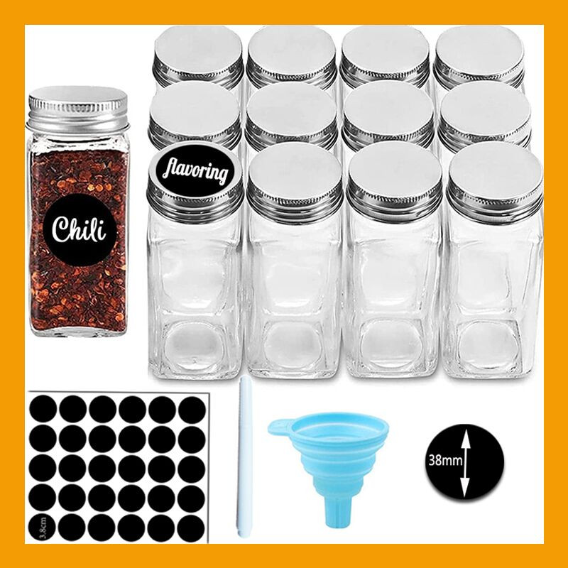 Üveg Fűszertartó készlet Fűszerdoboz Fedő Fűszeredény Fűszeres Üveg Konyhai Kellékek és Anyagok Sócella Kanna