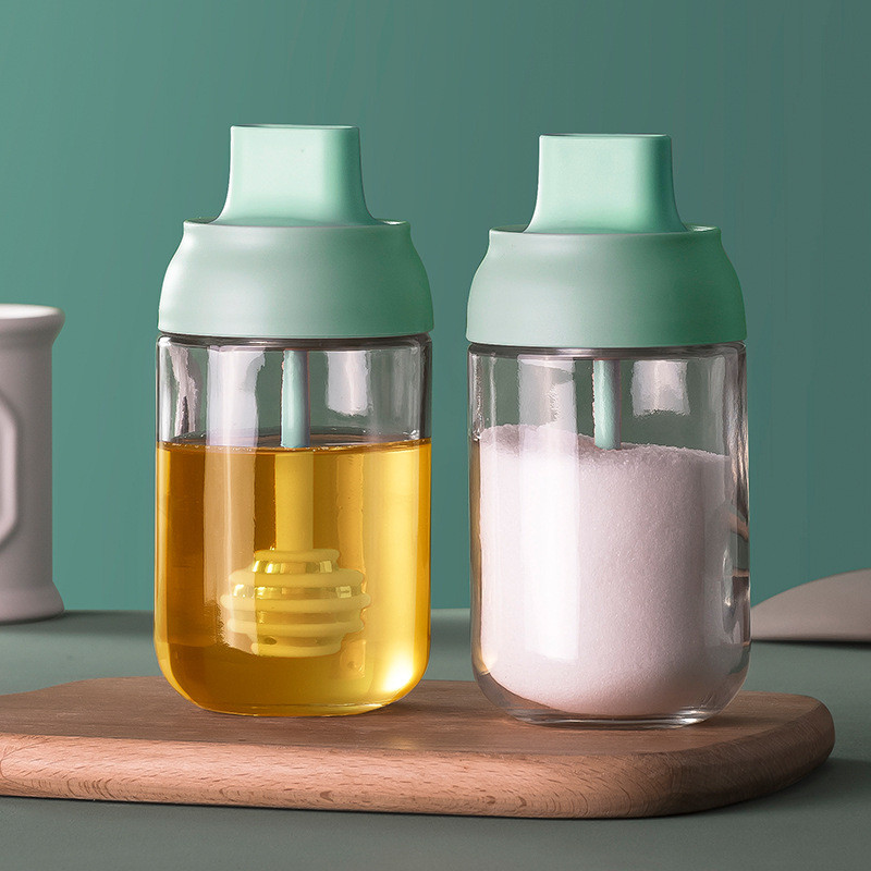 Virtuvinis pagardinimo indelis buitinė druskos plaktuvo prieskonių dėžutės derinio rinkinys tepalo buitinė kepsninės šepečio dėžutė