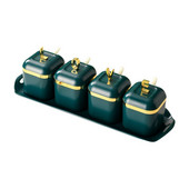 Otthoni konyha fűszeres doboz Eszközök műanyag fűszeres tégely zöld Phnom Penh sótartó cukortál