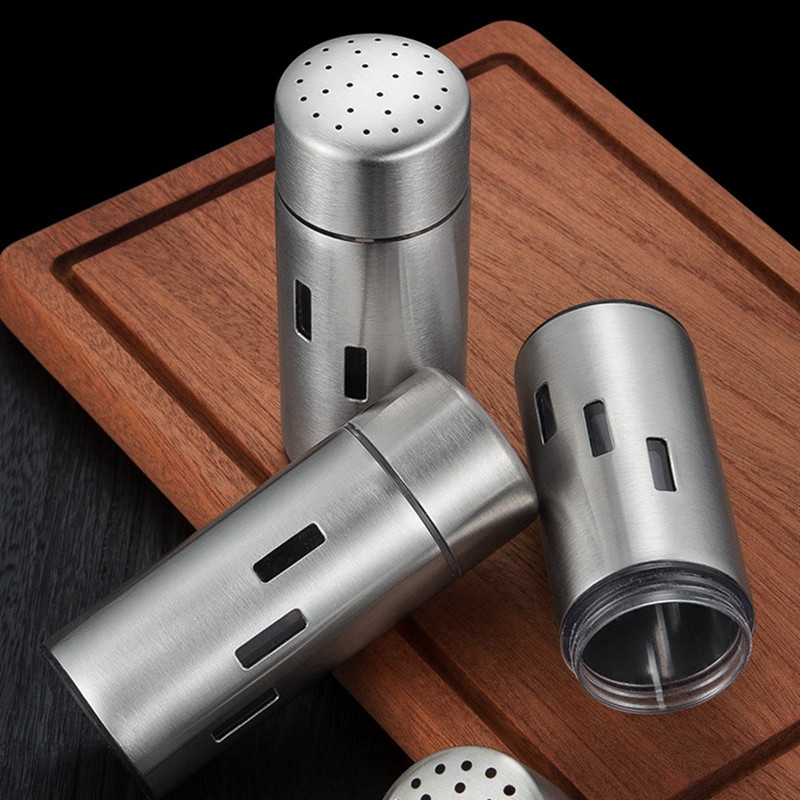 Recipiente goale de depozitare pentru condimente Sticle reutilizabile shaker cu capac pentru condimente, sare, piper, ierburi și pulberi