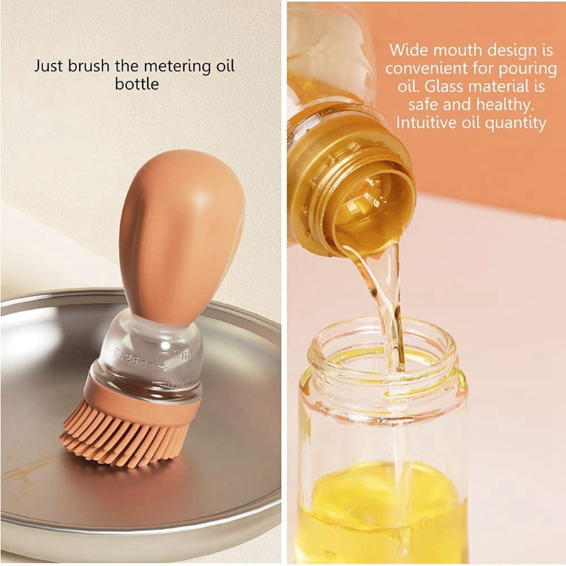 2 tankolópalack grillkefével-olaj tárolóval és tankoló tartály és konyhai grill