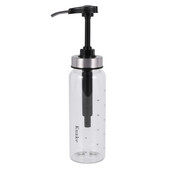 Dozator cu pompa de sos cu sticla de sticla Dispenser de condimente de bucatarie rezistent la scurgeri pentru miere, ketchup, mustar, maia