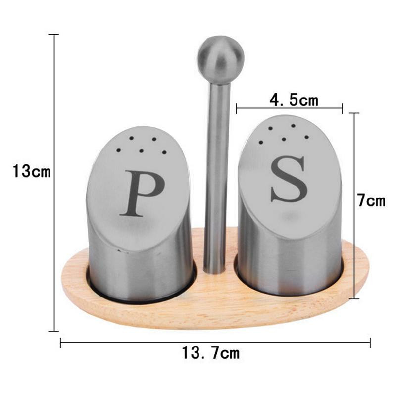 Rezervor de condimente din oțel inoxidabil Agitator de sare Piper Set de condimente Sticle Condiment Borcan de bucătărie Accesorii de bucătărie