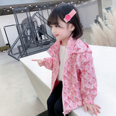 Geaca colorata pentru copii cu gluga pentru fete