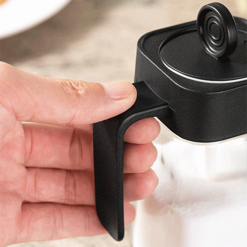 1 vnt aliejaus buteliuko druskos indelio prieskonių dėžutė su šepetėliu šaukštu virtuvės padažo talpykla Prieskonių laikymo dėžutė su rankena