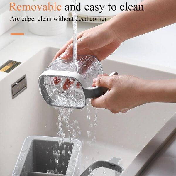 Namų virtuvė Lipnus prie sienos tvirtinamas organizatorius su prieskonių indeliu prieskonių buteliuko laikymo lentyna Virtuvės reikmenų laikymui