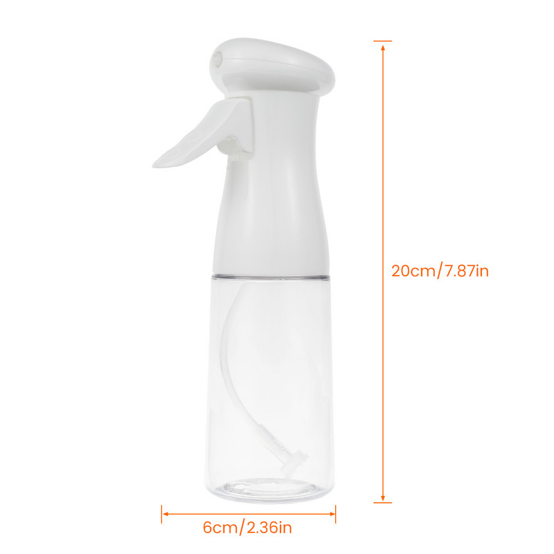 Pulverizator de ulei din plastic alimentar 200 ml dozator de ulei de gătit Sticla de pulverizare a uleiului anti-scurgere pentru gătit ulei de copt oțet apă