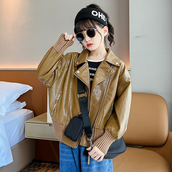 Naujo modelio vaikiska odine striuke mergaitei