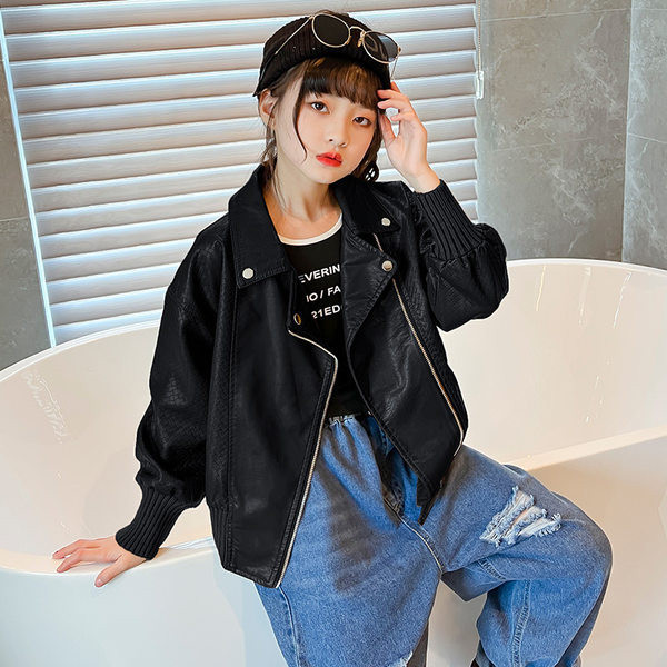 Naujo modelio vaikiska odine striuke mergaitei