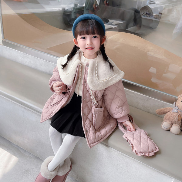 Ležerna jakna za djevojčice s vezicama u struku i gumbima