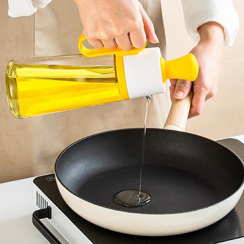 Többfunkciós olajos palack ecsetolaj-adagolóval, BBQ ecset olajcsepegtetővel, mártással, pulykasütéshez