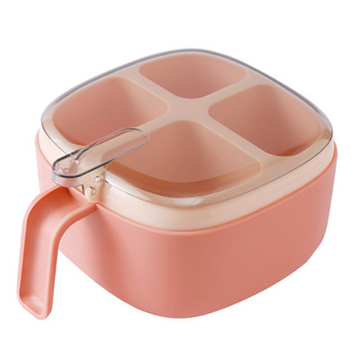 Konyha Négy rekeszes tégelyek fűszerekhez Só- és borsszórók Fűszerüvegek Fűszertartó edény kanálokkal Fűszerszervező eszköz