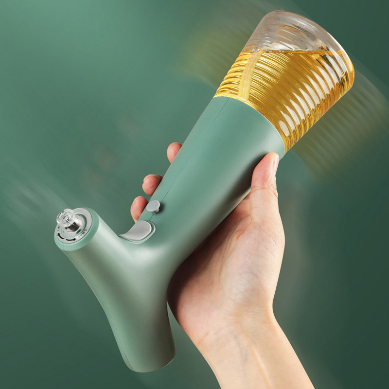 Dozator electric de sticlă cu pulverizare pentru ulei de măsline, cu încărcare prin USB, borcan creativ pentru sos de soia, sticlă de depozitare cu oțet pentru grătar, pulverizator de ulei de bucătărie