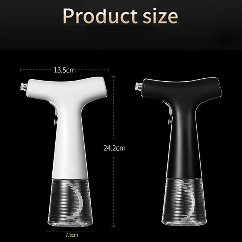 Dozator electric de sticlă cu pulverizare pentru ulei de măsline, cu încărcare prin USB, borcan creativ pentru sos de soia, sticlă de depozitare cu oțet pentru grătar, pulverizator de ulei de bucătărie