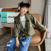 Novi model dječje jakne od umjetne kože za djevojčice