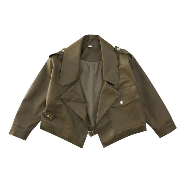 Novi model dječje jakne od umjetne kože za djevojčice