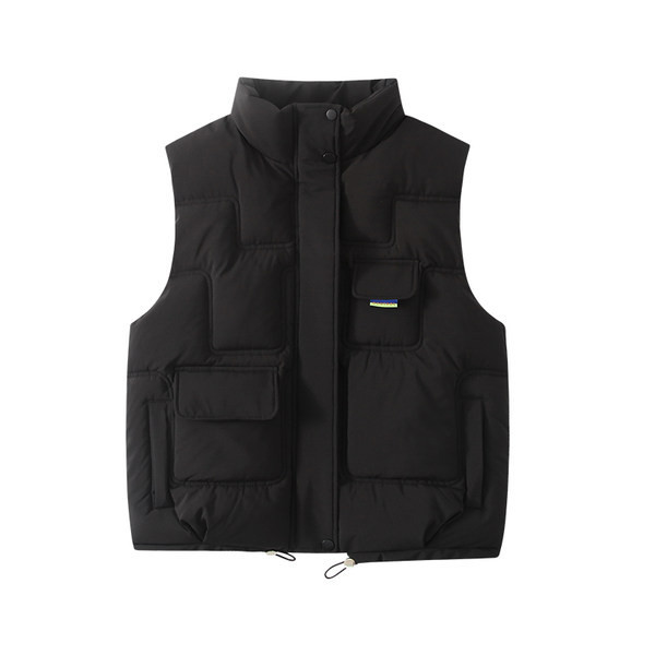 Stílusos mellény lányoknak cipzárral és zsebbel