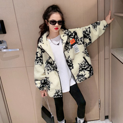 Jacheta de puf pentru fete in doua culori