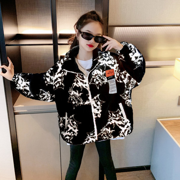 Jacheta de puf pentru fete in doua culori