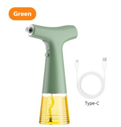 Sticlă cu pulverizare pentru ulei de bucătărie Pulverizator Sticle electrice pentru injecție de combustibil Oală pentru ulei Sticla anti-agățată pentru sos de soia Sticla de condimente