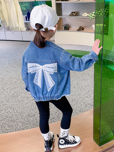 Traper jakna za djevojčice sa trakom novi model