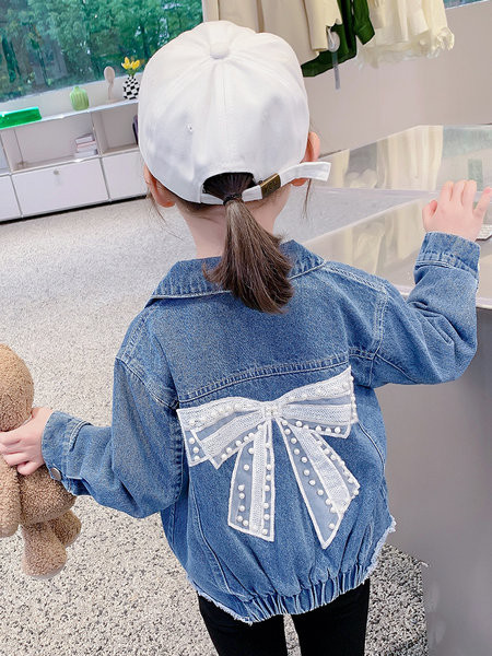 Traper jakna za djevojčice sa trakom novi model