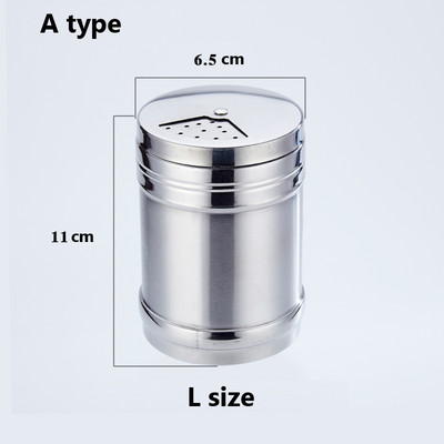 Sticle de sare de zahăr din oțel inoxidabil Capac rotativ pentru condimente Multifuncțional Piper Condimente Borcan de condimente Cutie Gadgets de bucătărie