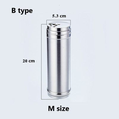 Sticle de sare de zahăr din oțel inoxidabil Capac rotativ pentru condimente Multifuncțional Piper Condimente Borcan de condimente Cutie Gadgets de bucătărie