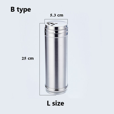 Sticle de sare de zahăr din oțel inoxidabil Capac rotativ pentru condimente Multifuncțional Piper Condimente Borcan de condimente Cutie Gadgets de bucătărie