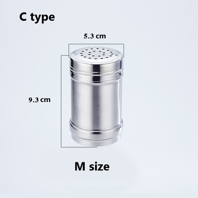 Sticle de sare de zahăr din oțel inoxidabil Capac rotativ pentru condimente Multifuncțional Piper Condimente Borcan de condimente Cutie Gadgets de bucătărie